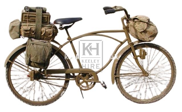 Military Bicycle with Pannier and Bags