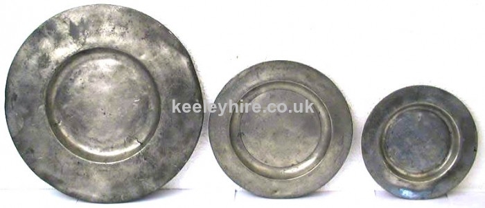 Pewter plate - 3 sizes available