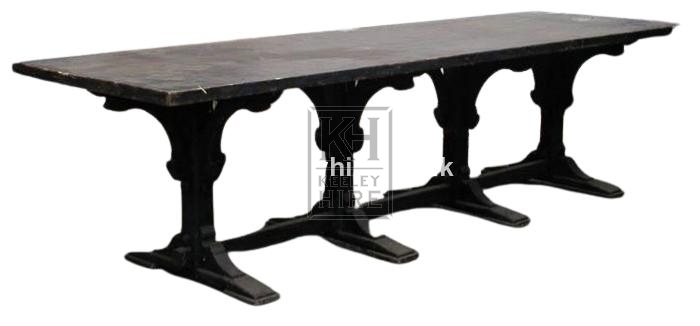 10 FT Carved Leg Table