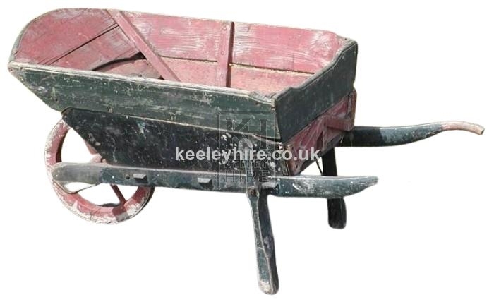 Large wood wheelbarrow