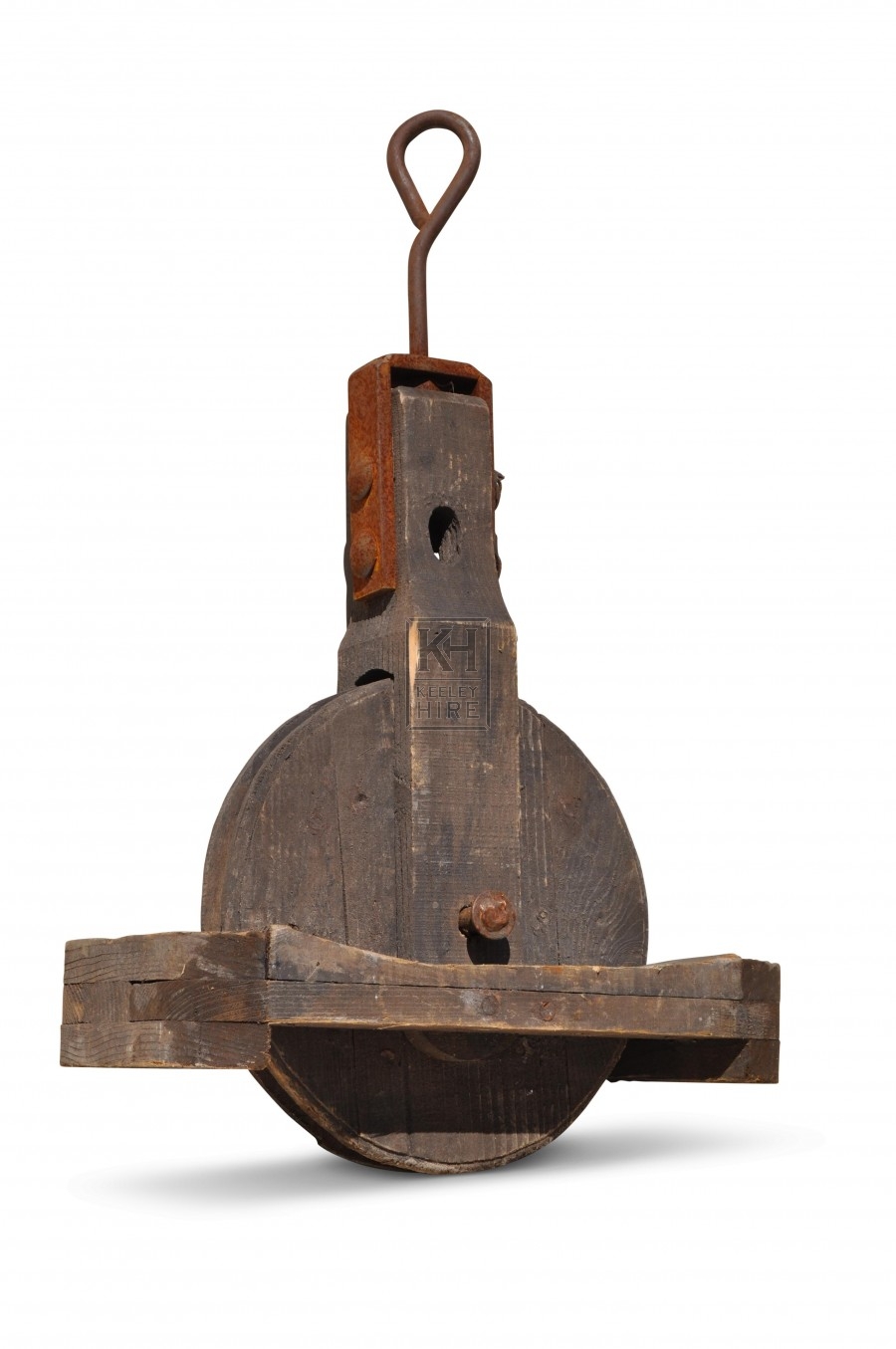 Large Wood Pulley Wheel