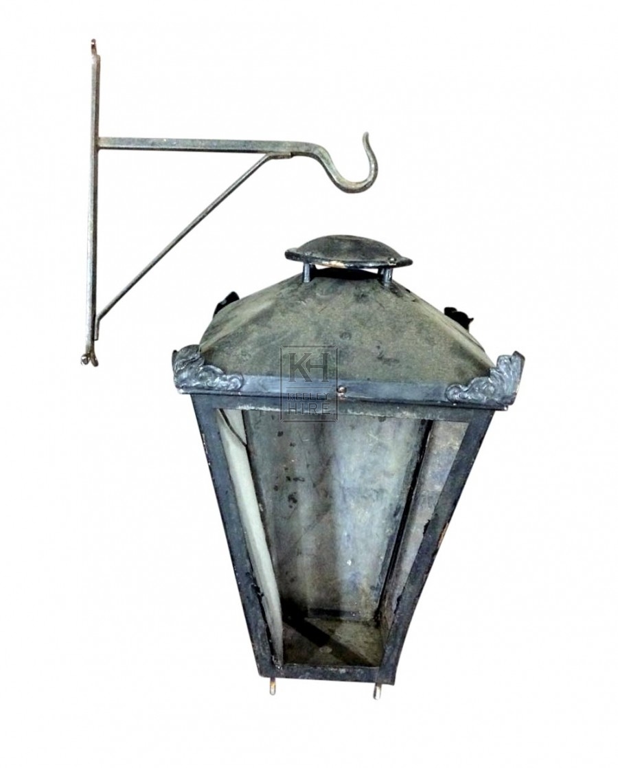 Hanging Lamp on Iron Bracket