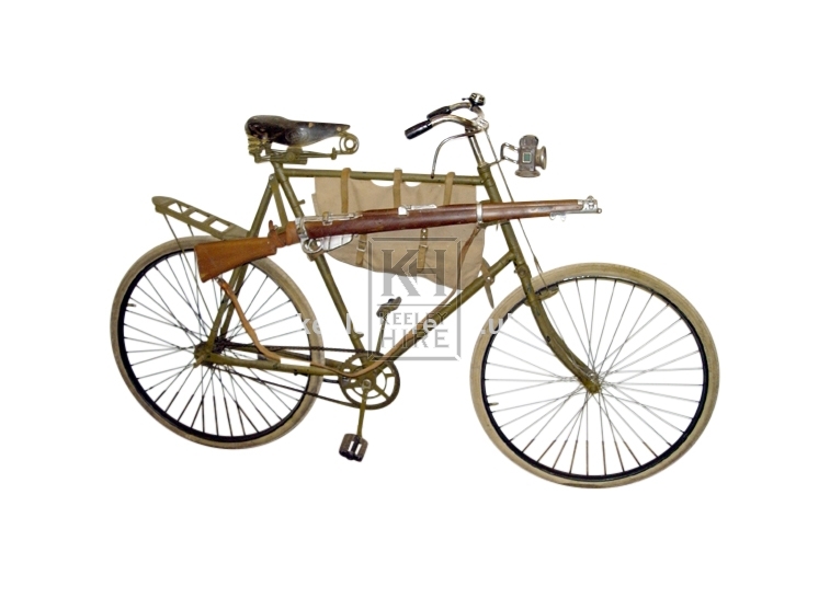 Military Bicycle with Frame Bag