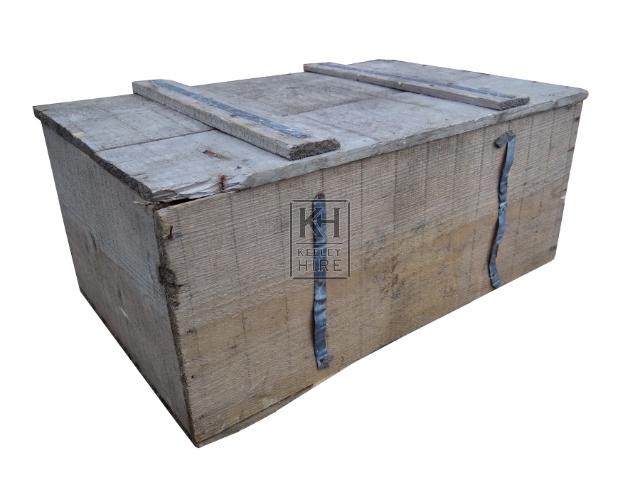 Small wood packing crate