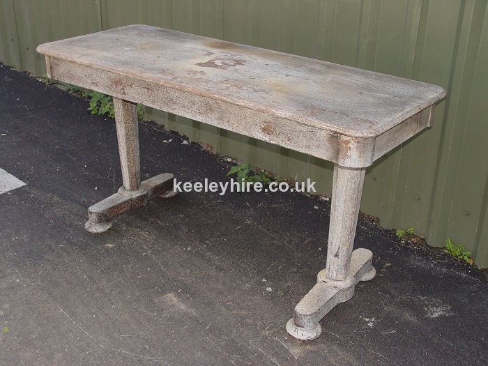 Grey wood table