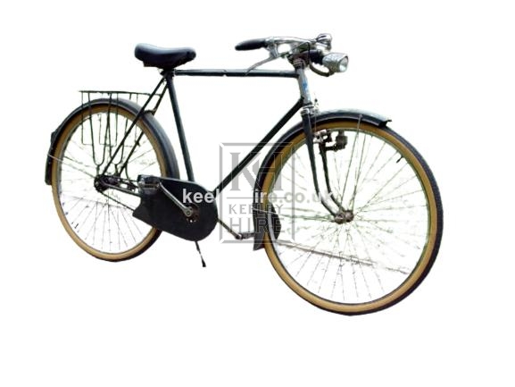 Dark green period French bicycle