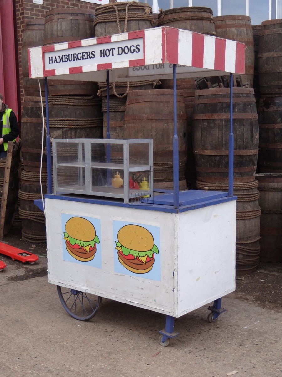 Hamburgers and Hot Dog cart