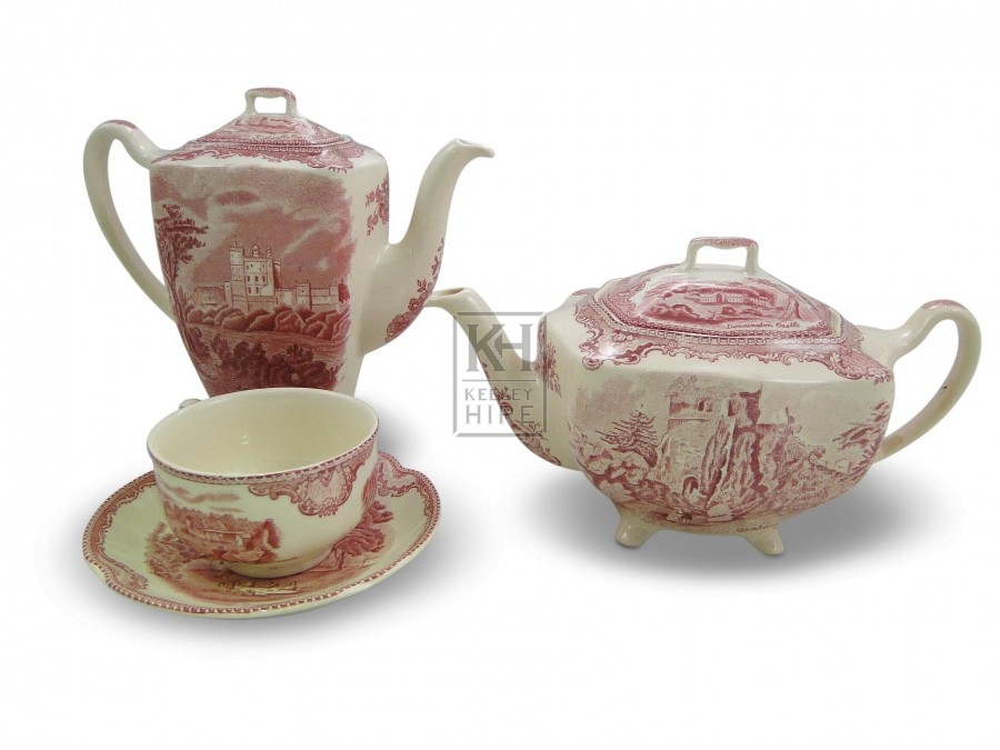 Patterned Coffee & Teapot & cup