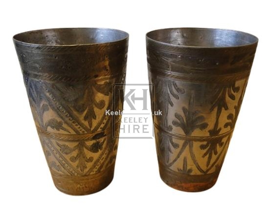 Ornate silver and gold beaker