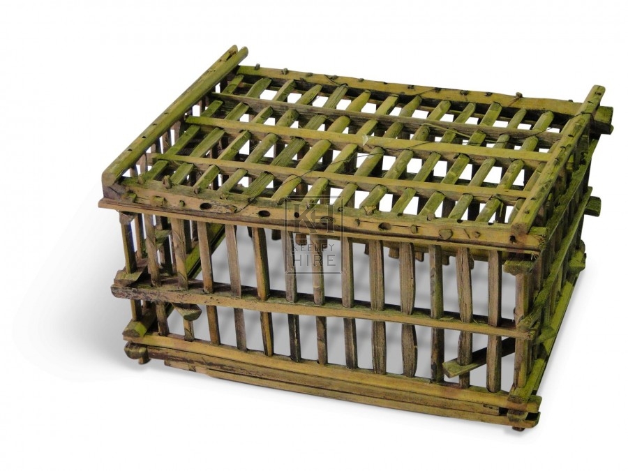 Small rough wood cages without Lids