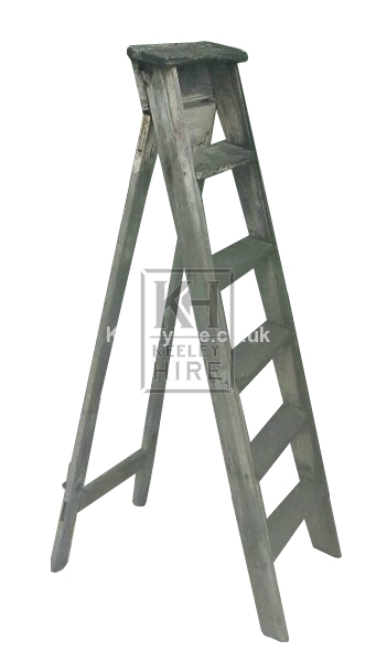 Old wood step ladder