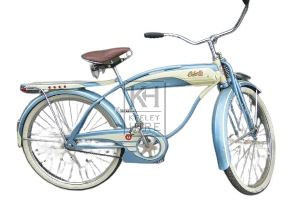 Blue & Cream American 1930s bicycle