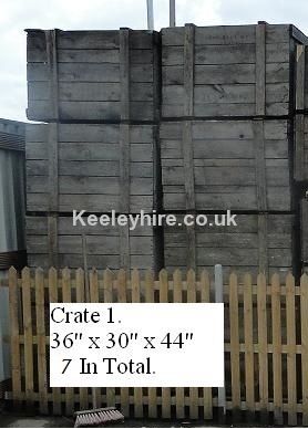 Wood packing crates no1