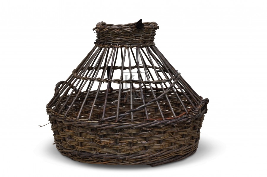 Wicker Basket Cage