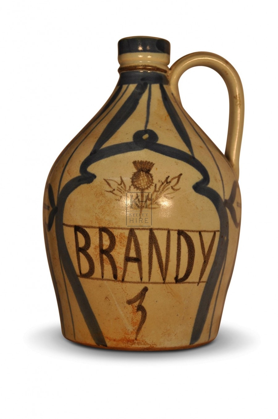 Stoneware Brandy Bottle