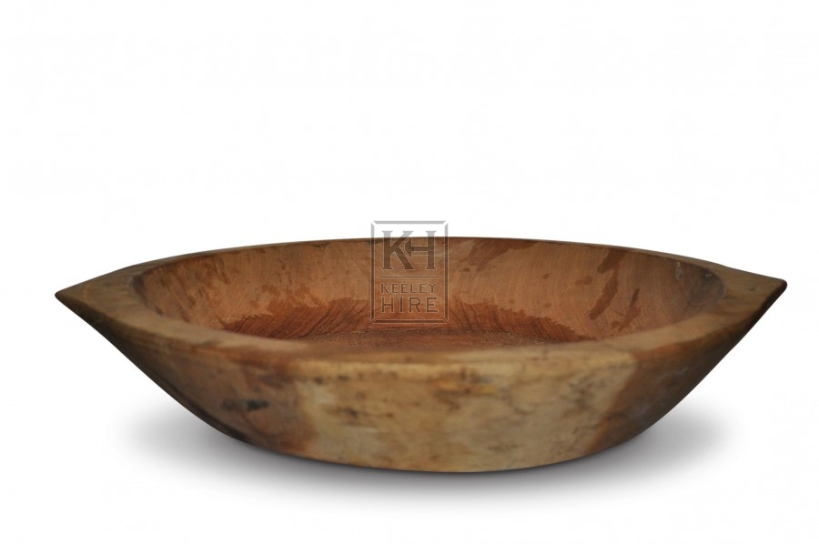 Wide Wooden Bowl