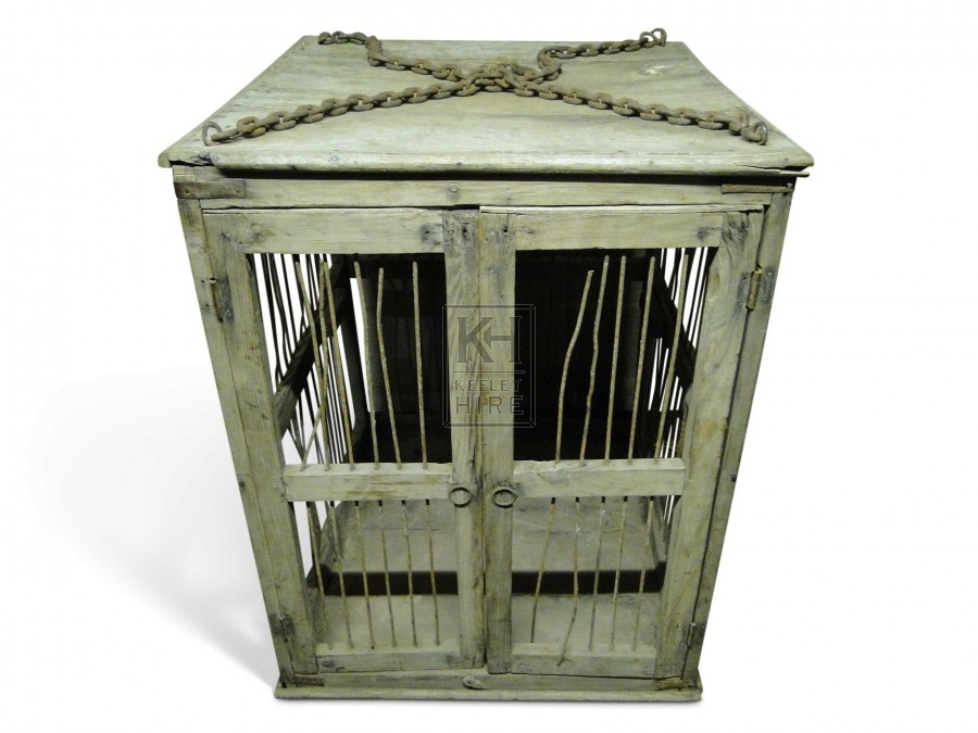 Wooden Cage with Doors