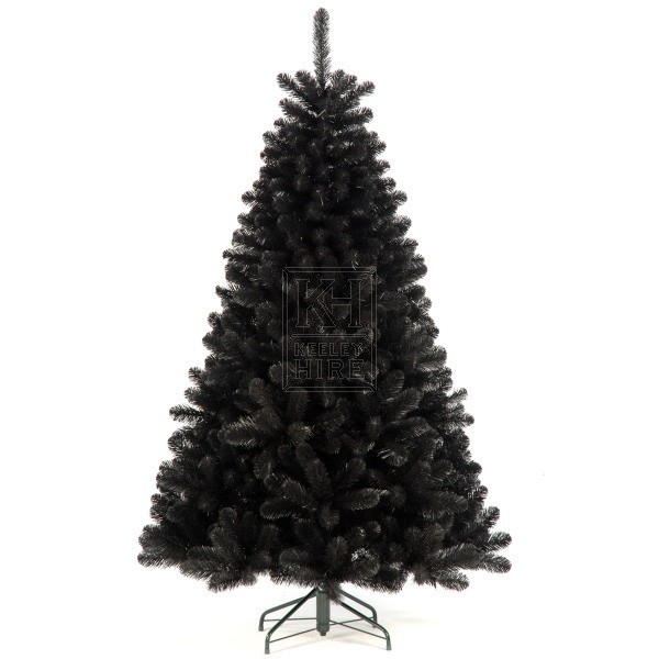7ft6in Black Christmas tree