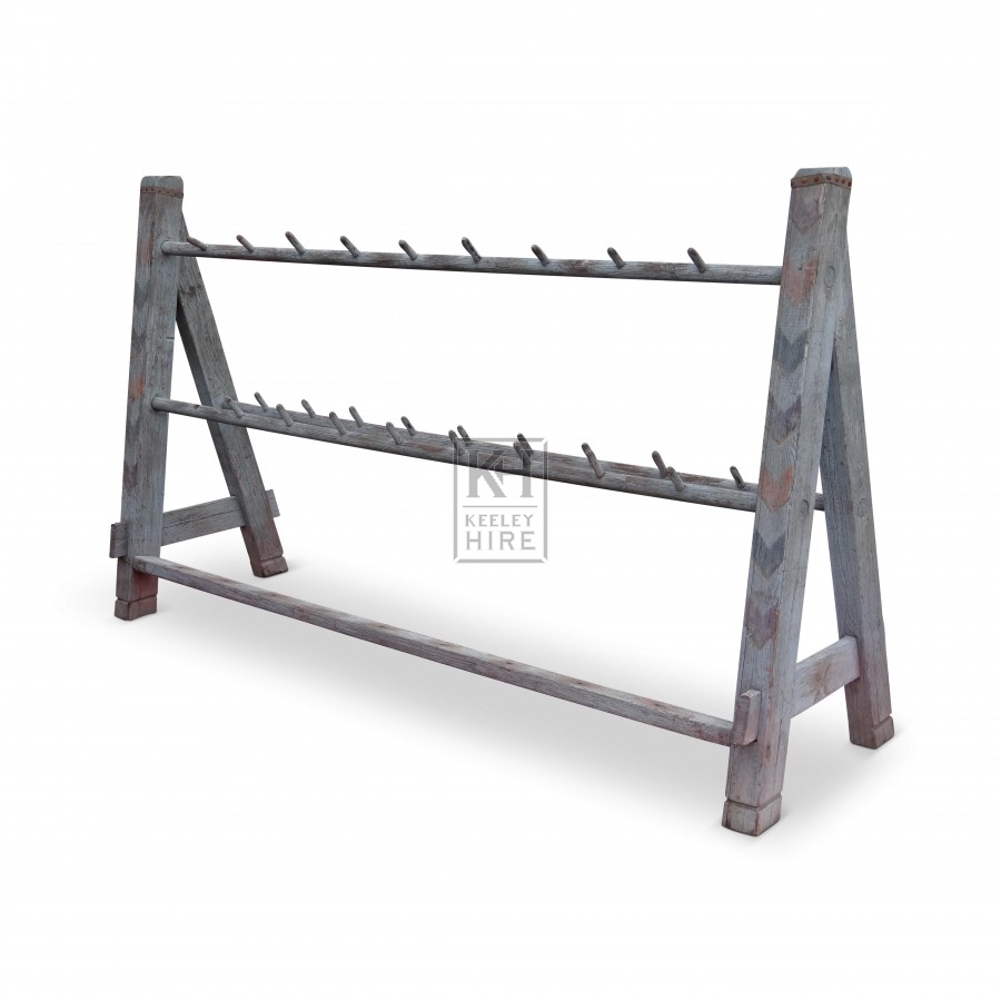 Large Wood Weapons Rack