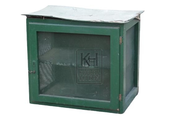 Green Painted Wooden Meat Safe