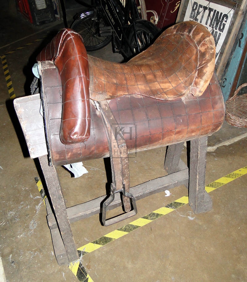Medieval horse saddle