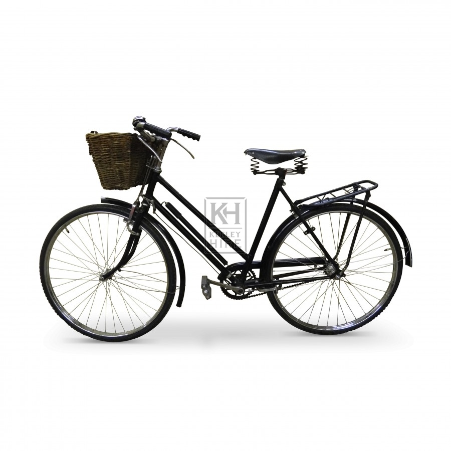 Black Period Bicycle with Basket