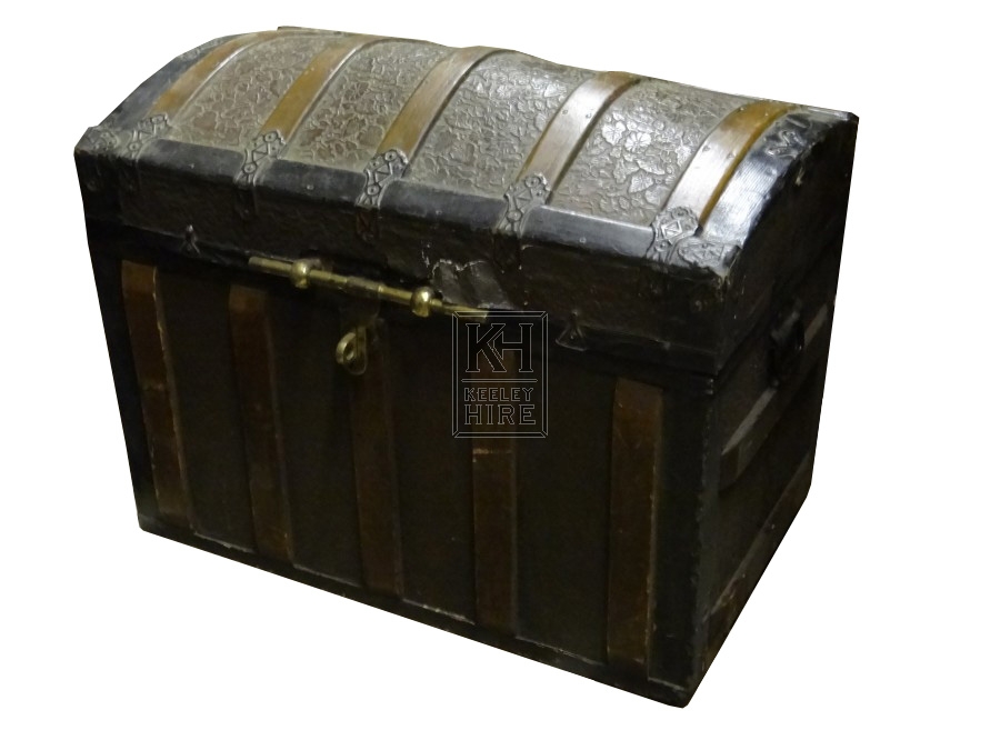 Wooden Chest with Brass