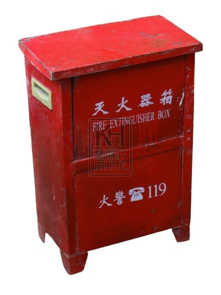 Red Fire Extinguisher Box