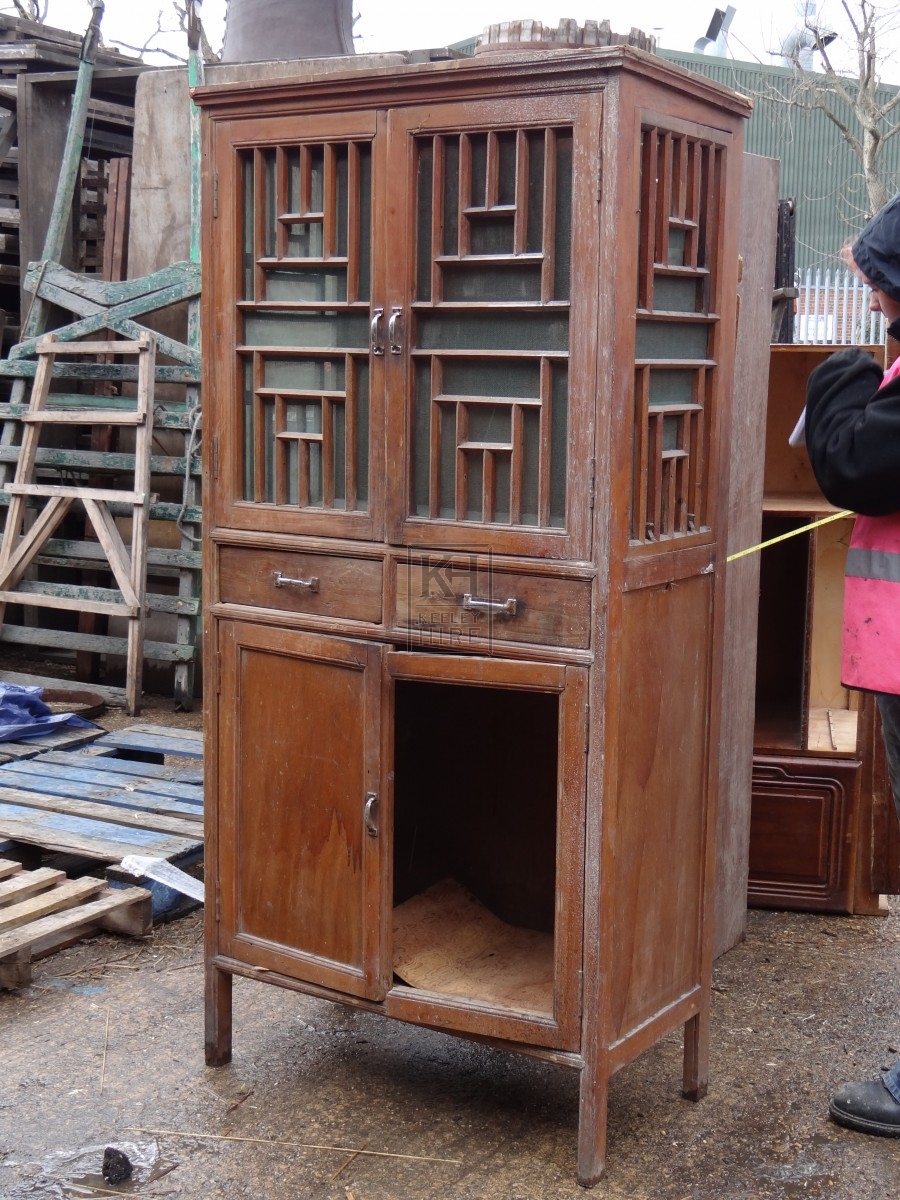 Oriental Cupboard With Drawers