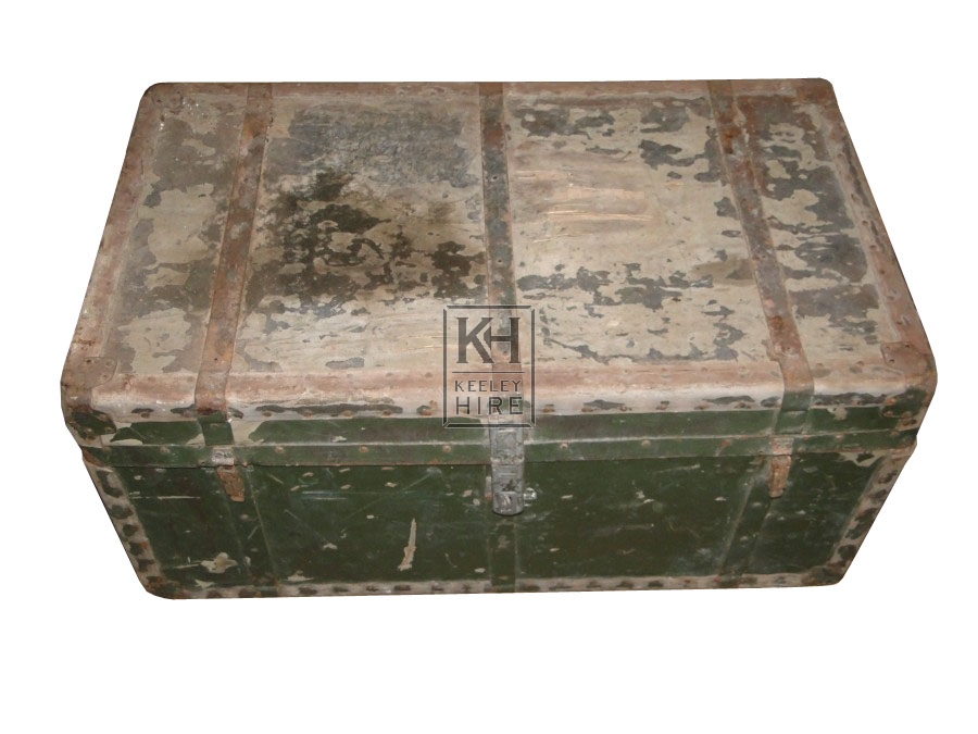 Metal Branded wooden period Chest