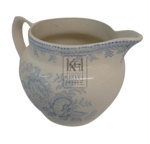 Blue china milk jug