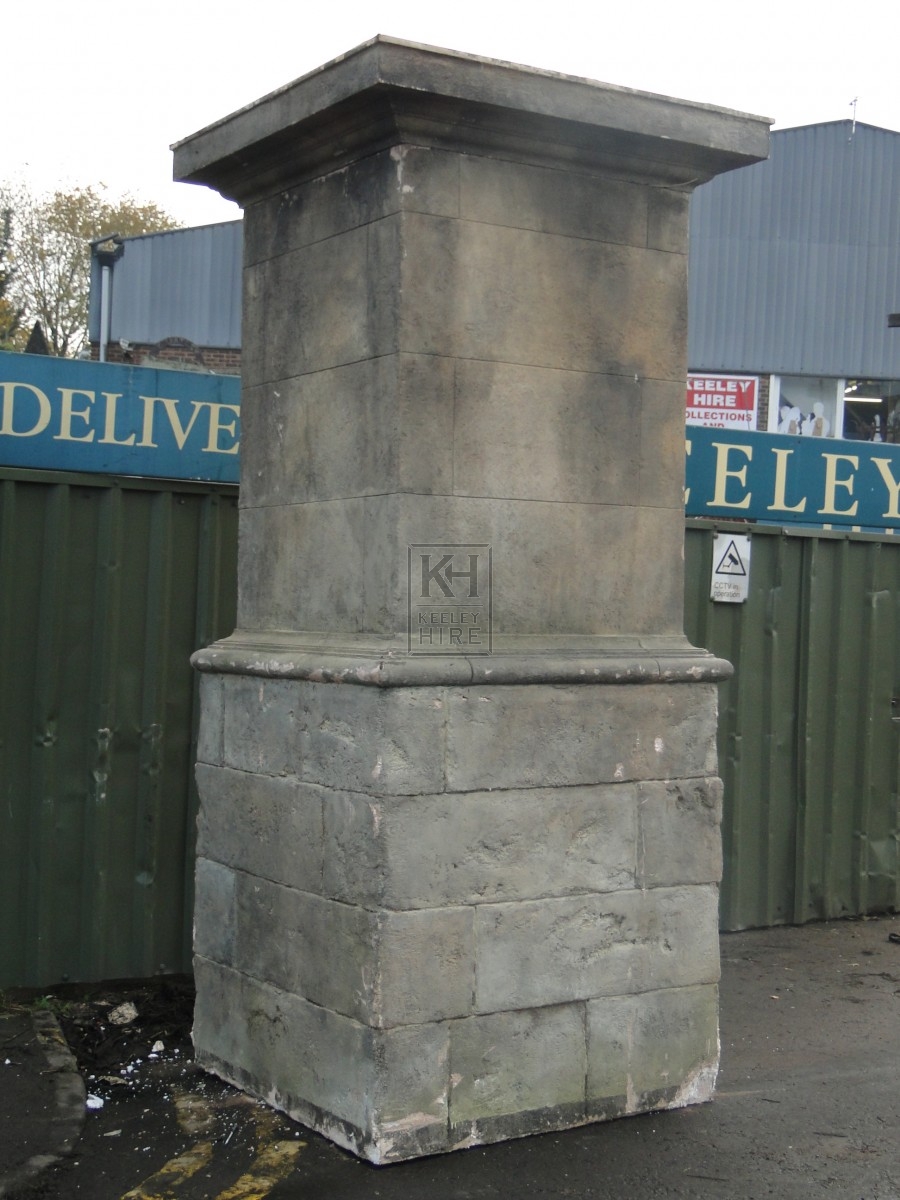 Large Stone Pillar Telephone Box Cover