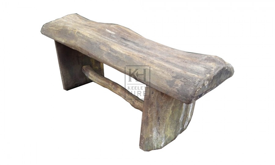 Chunky Wooden Bench