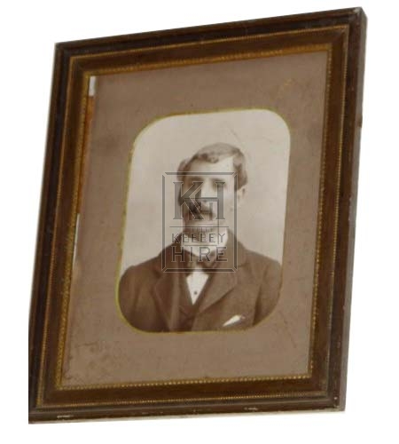 B&W photo of Victorian Gent - framed