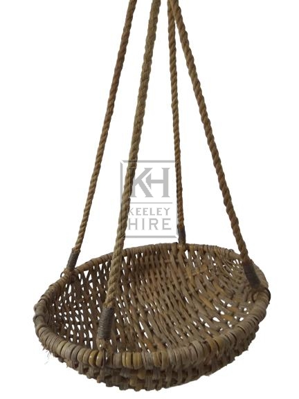 Small woven hanging basket