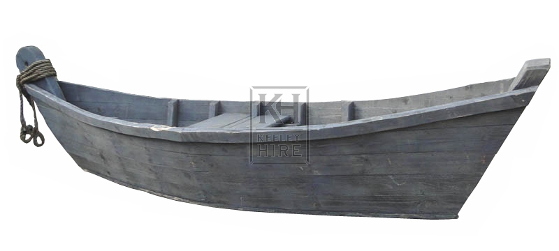 Wood Cladded Boat - Grey