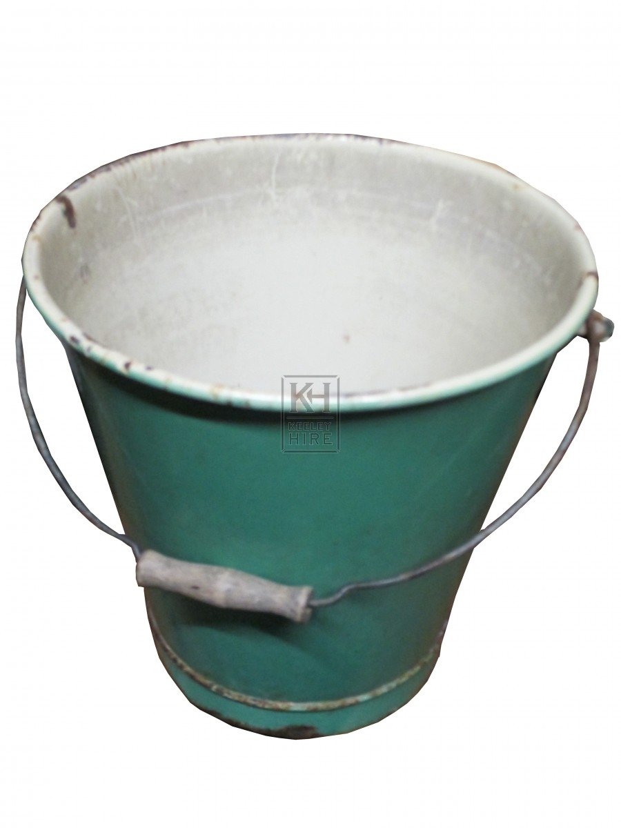 Enamel Green Bucket
