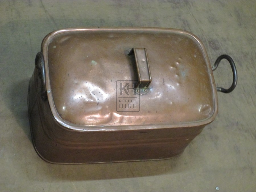 Rectangular Copper Cooking Pot