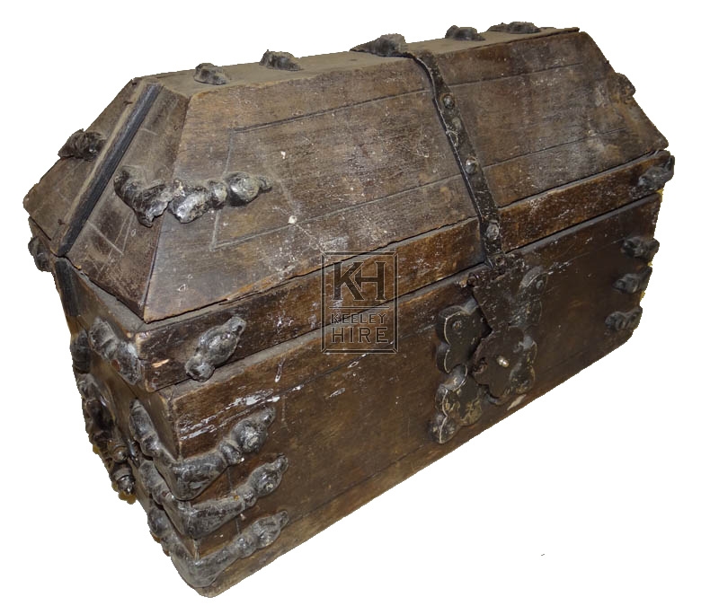 Small dark wood chest
