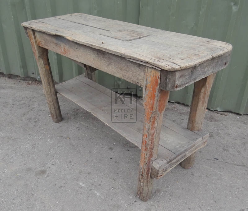 Rustic workbench table
