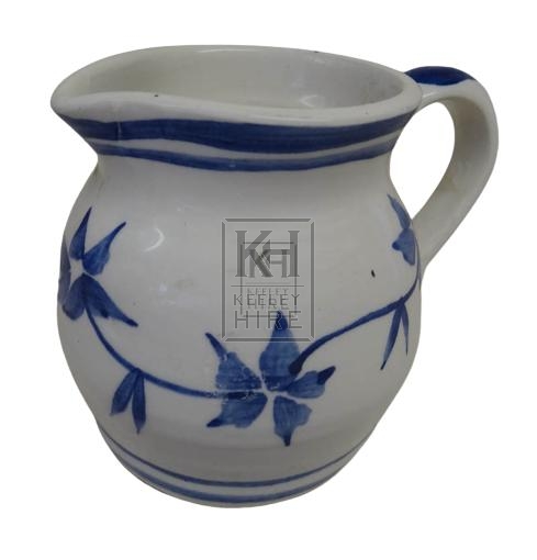 White china delft blue jug