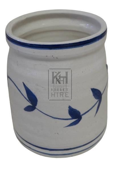 White delft china jar