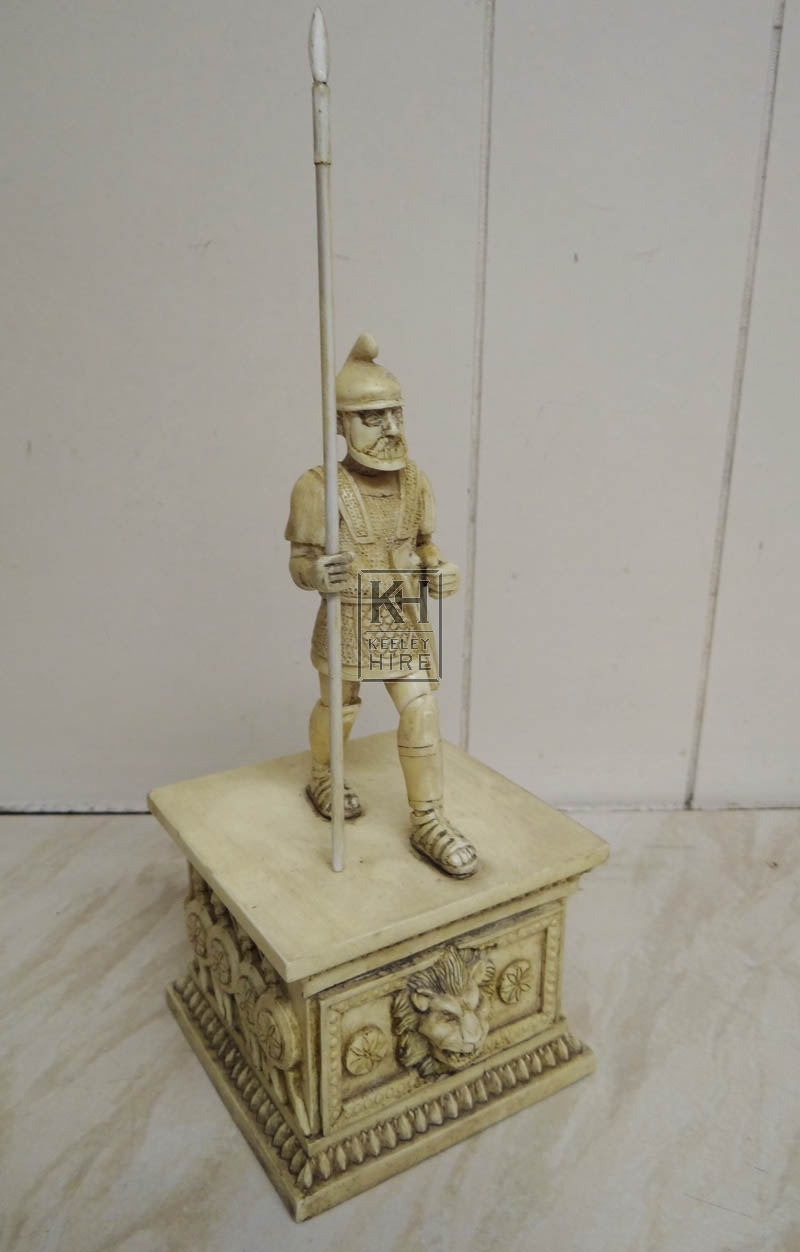 model soldier on plinth
