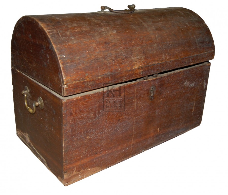 Wood Curved Chest with handles