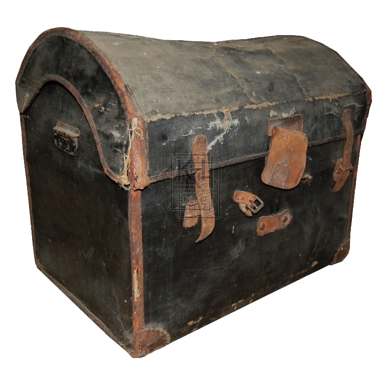 Black Covered Period Chest