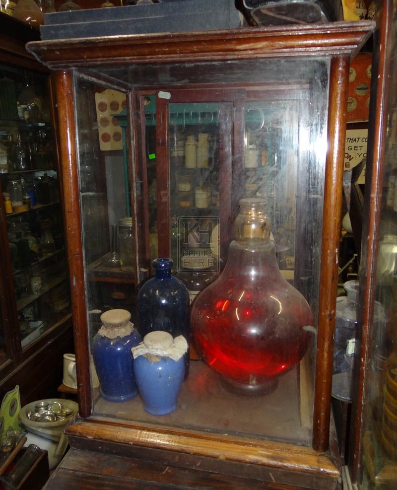 Small glass display cabinet