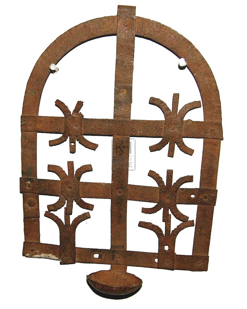 Ornate Rusted Wall Candle Holder