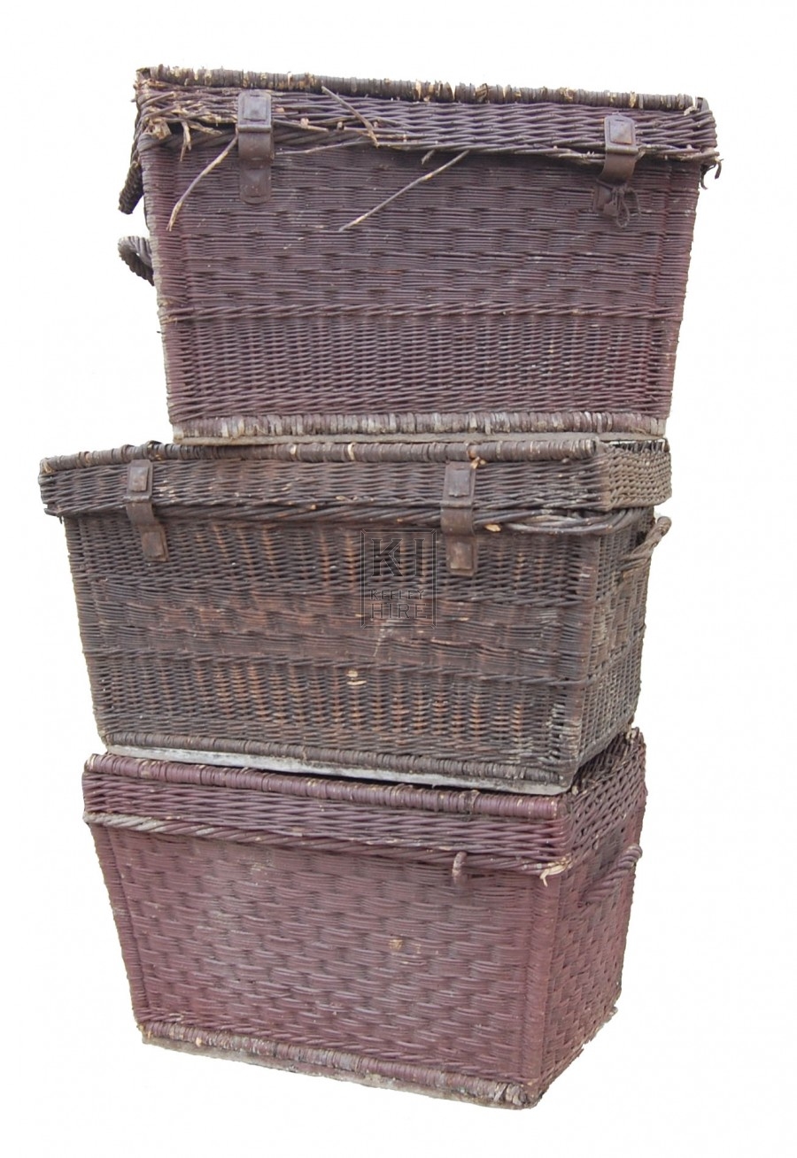 Large Rectangle Basket with Lid