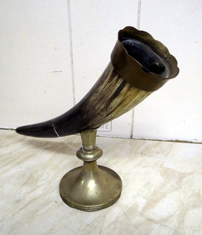 Horn & silver quill holder