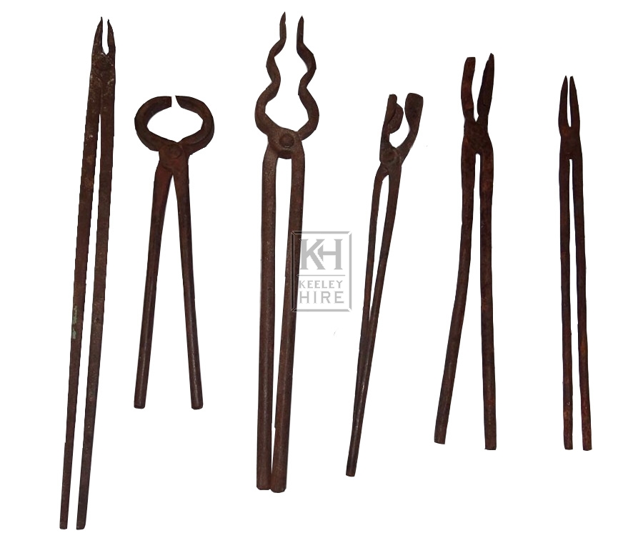Assorted blacksmiths tools